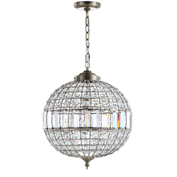 Georgina Crystal/Metal LED Pendant - JONATHAN Y